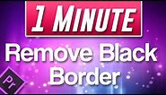 Premiere Pro CC : How to Remove Black Border Around Video