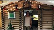 Woman Turns Cubicle Into Cozy Log Cabin, Wins First Place In Decorating Contest