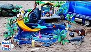 Fun Sea Animals Toys For Kids in the Playmobil Aquarium Playset - Let's Learn Wild Animal Names
