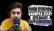 PHONE INTERVIEW SAMPLE VIDEO + QUESTIONS WITH ANSWERS | FOR BEGINNERS