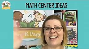 Math Center Ideas for Preschool