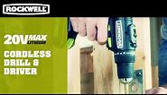 Cordless Drill & Driver | Rockwell 20V MaxLithium