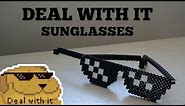 3D Perler Bead Wearable Deal With It Sunglasses