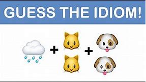 CAN YOU GUESS THE IDIOM BY THE EMOJI? | EMOJI CHALLENGE