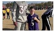 Minkah Fitzpatrick jokes with young Bills fan wearing a Ravens jersey 🤣📸 #steelers #nfl