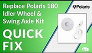 Replace Polaris Vac-Sweep 180 Idler Wheel/Swing Axle Kit