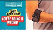 How to Properly Apply a Tennis Elbow Band | Technique Peek Series
