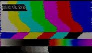 TV Color Bars w/ Static and Timecode in HD