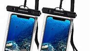 UNBREAKcable Waterproof Phone Pouch, IPX8 Universal Waterproof Phone Case Dry Bag with Lanyard for iPhone 15 14 13 12 11 Pro Max XR X XS SE 8 Plus Samsung S23 S22 Ultra S21 S10 Pixel up to 7", 2 Pack