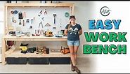 How To Build A Workbench For Your Garage | Easy 2x4 DIY!