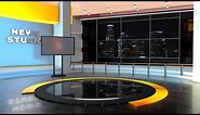 News Studio Background and After Effects Template