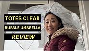 Totes Signature Clear Bubble, Rain & Windproof Umbrella REVIEW