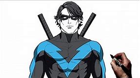 How To Draw Nightwing | Step By Step | DC