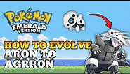 Pokemon Emerald - How To Evolve Aron Into Lairon And Aggron | Hoenn Pokedex