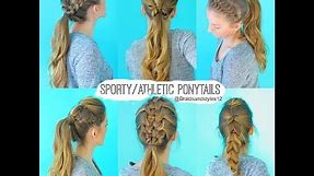 6 Quick and Easy Sporty/Athletic/Workout Hairstyles | Braidsandstyles12