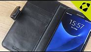 Olixar Genuine Leather Samsung Galaxy S7 Edge Wallet Case Review - Hands On