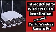 Introduction to wireless cctv camera Installation/unboxing tenda full colour wireless camera kit