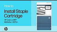 Install the Staple Cartridge (Finisher) | HP Color LaserJet MFP 6800zfw+, X677z+ | HP Support