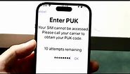 How To FIX Locked Sim Card /Enter PUK Code Screen! (2022)
