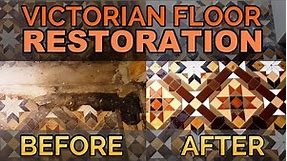 Victorian Floor Tiles - Full Victorian Tile Restoration of a Victorian Tiled Floor in Newport