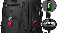 LOVEVOOK Travel Laptop Backpack Waterproof Anti Theft Backpack with Lock and USB Charging Port Large Computer Business Backpack for Men Women College Backpack (15.6 inch, Black)