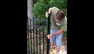 How to install aluminum fence gate and latch | Professionals in Focus