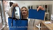 Ralph Lauren Lauren Reversible Tote And Purse