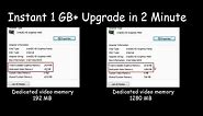 Intel HD Graphics 4400 1GB+ Upgrade