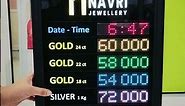 Gold Rate LED Display Board - Gold Silver Rate Digital Board - Integrated with Jewellery Software