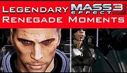 Mass Effect 3 - Top 10 Legendary RENEGADE MOMENTS