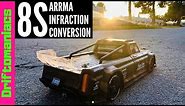 8S ARRMA Infraction Full Conversion And Test Runs At JJ Customs