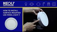 How to install surface mounted led panel lights?