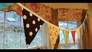 Fabric Bunting How to with Free Pattern - Whitney Sews