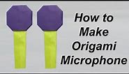 How To Make An Easy Origami Microphone | Origami Microphone