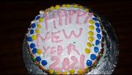 Happy New Year Cake | Delicious and yummy | bakery style | homemade recipe | 2021