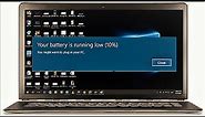 How to Fix Battery Low Notification is Not Showing in Windows 10 Laptop