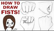 How to Draw a Fist 4 Ways!