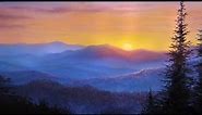 Smoky Mountain Sunset | Landscape Painting