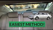 How to Access Rear Deck on 2005-2012 Toyota Avalon Without Removing Rear Seats!