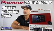 Pioneer DMH-W4600NEX headunit car stereo. Review, unboxing and demo. Wireless CarPlay Andriod Auto