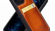 BOULETTA Phone Case with Card Holder for iPhone 13 Mini 5.4'' - Leather Back Cover for Smartphone with a Card Slot