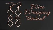 Double Helix Spiral Earrings Tutorial - Beginner Wire Wrapping Jewelry Project
