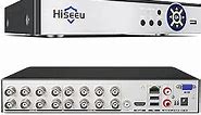 Hiseeu 16 Channel DVR, 5MP/1080P Digital Video Recorder, DVR for Security Camera, AHD/TVI/CVI/Analog/IPC 5 in 1 Hybrid Security DVR, Free Remote Access APP, Motion Alert (No Hard Drive)