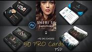 50 Professional Business Card Design Templates In PSD Files |English| |Photoshop Tutorial|