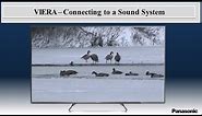 Panasonic - Television - Function - How to connect to a Home Theatre System.