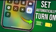How To Turn On Automatically Low Power Mode iPhone | How To Set Auto Low Power Mode iPhone |