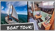 Boat Tour - Buy SMALL, Sail BIG - Our Tiny 28ft SailBoat - Chasing Currents