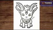 How to Draw Capricorn Zodiac Easy