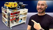 How to Make a Mobile Tool Cart with Storage For Everything