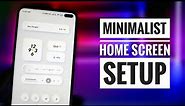 Minimalist Android Home Screen Setup